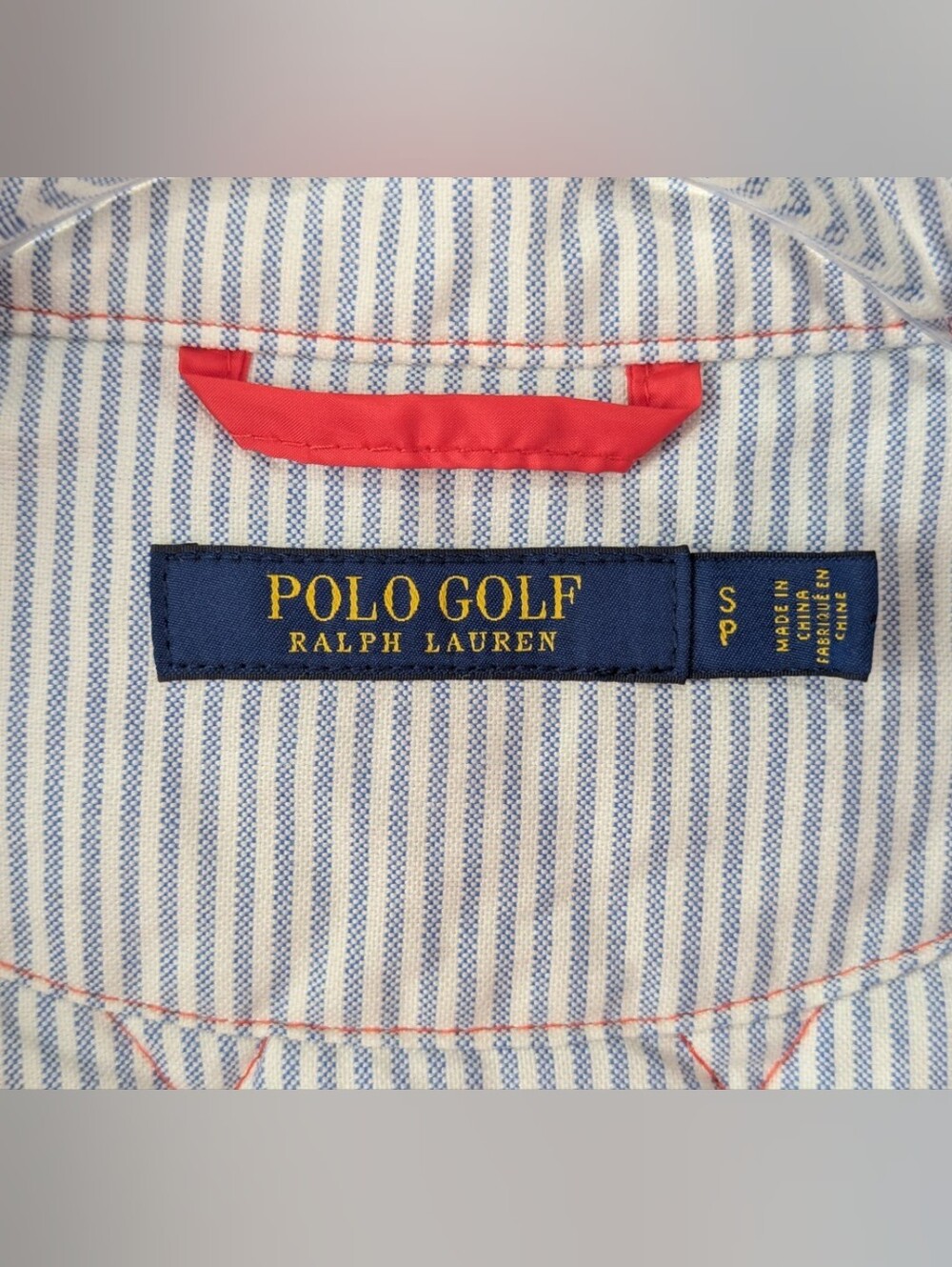 Polo Golf Ralph Lauren Red Quilted Vest Embroidered Back Pony Size Small EUC - Picture 13 of 15